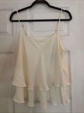 Tiered Satin Tank Top